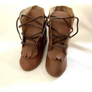 Playhouse Collection Boots Brown Lace Up HBL06 3 '' Doll Shoes